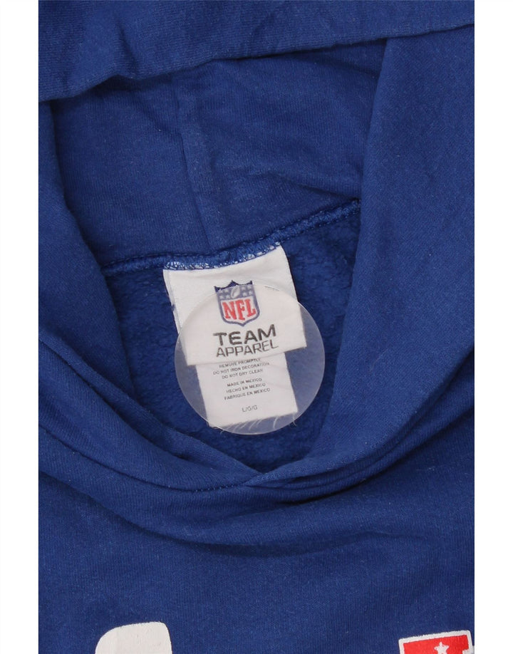 Pulover cu glugă grafic NFL pentru bărbați, mare, albastru, bumbac