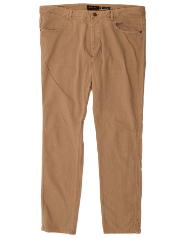 Massimo Dutti Pantaloni casual Slim Fit pentru bărbați EU 46 XL W36 L32 Bej