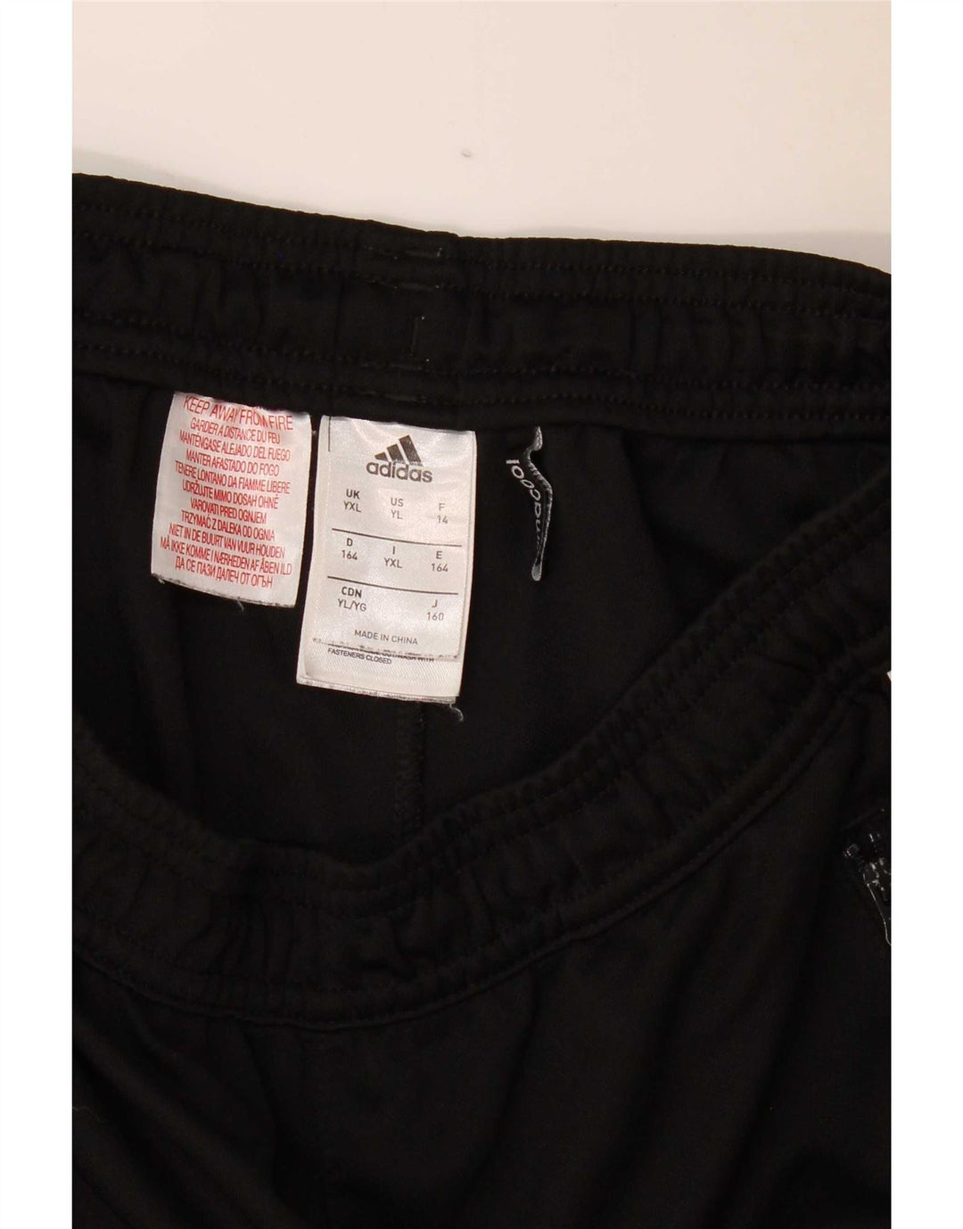 Pantaloni de trening Adidas Climacool pentru baieti 13-14 ani XL poliester negru