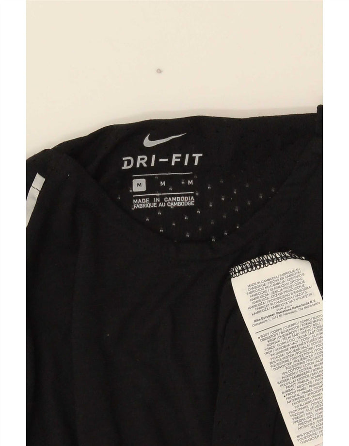 Tricou Nike Dri Fit pentru bărbați Top Mediu Negru Poliester