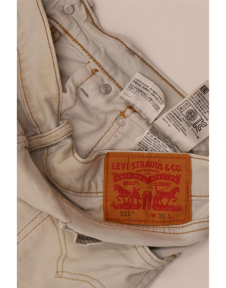 Pantaloni scurți Levi's 511 Denim W30 Medium Blue Bumbac