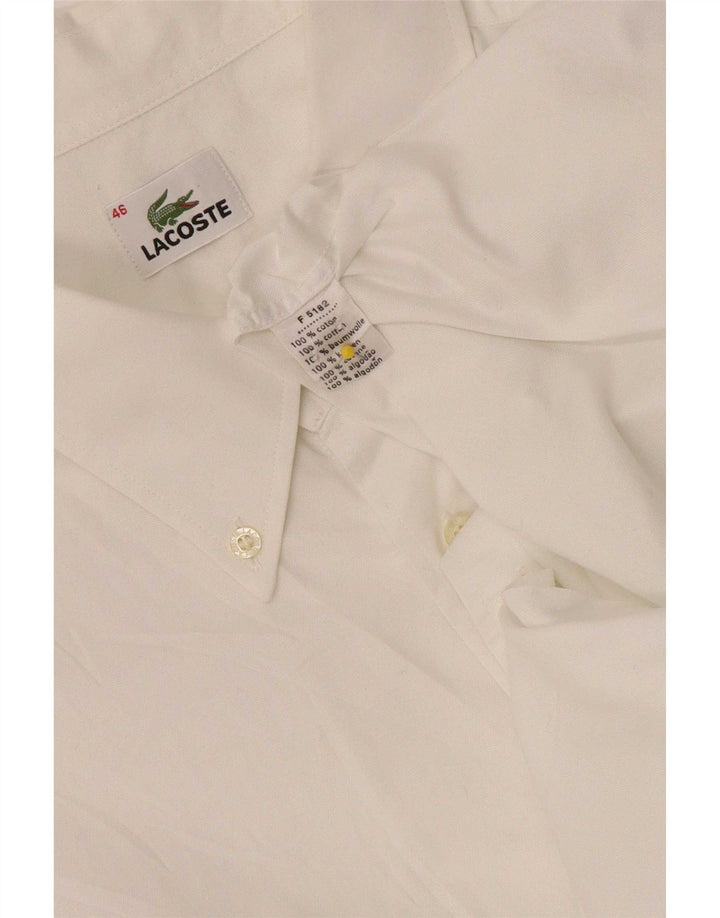 Cămașă Lacoste pentru bărbați, cu formă regulată, mărimea 46 2XL, bumbac alb