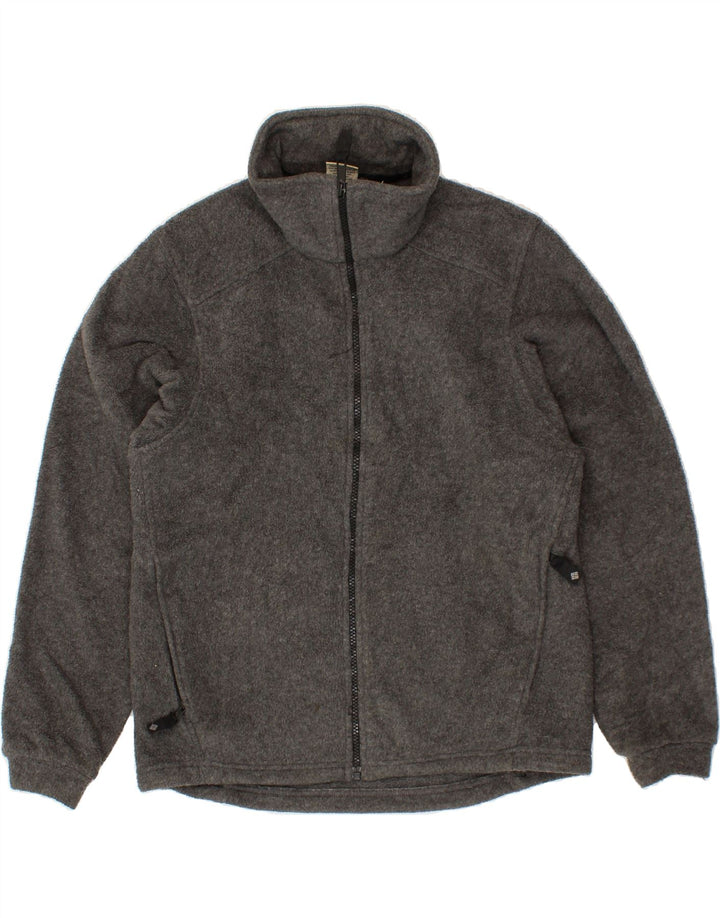 COLUMBIA Womens Fleece Jacket UK 14 Medium Grey Polyester Vintage Columbia and Second-Hand Columbia from Messina Hembry 