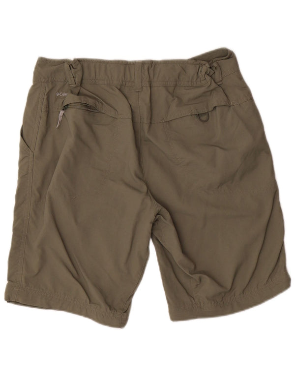 Pantaloni scurți cargo Columbia Omni-Shade pentru femei US 10 Large W32 Khaki Nylon