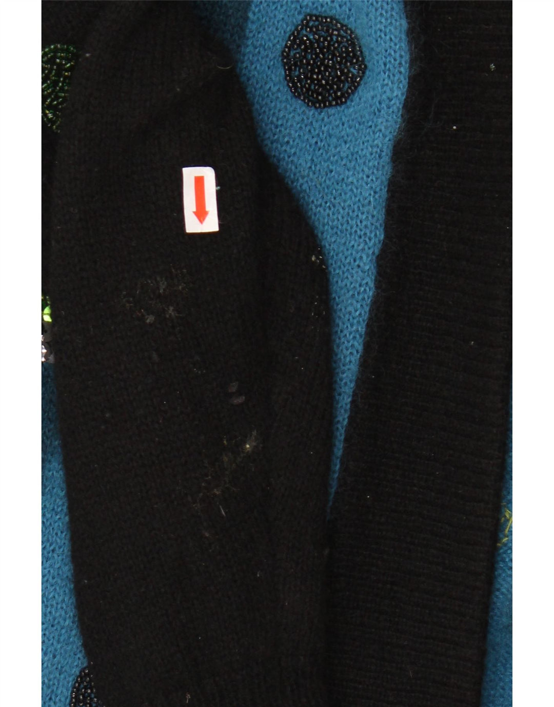 TOPLIKE Pulover cardigan cu paragate supradimensionat pentru femei EU 40 Albastru mediu