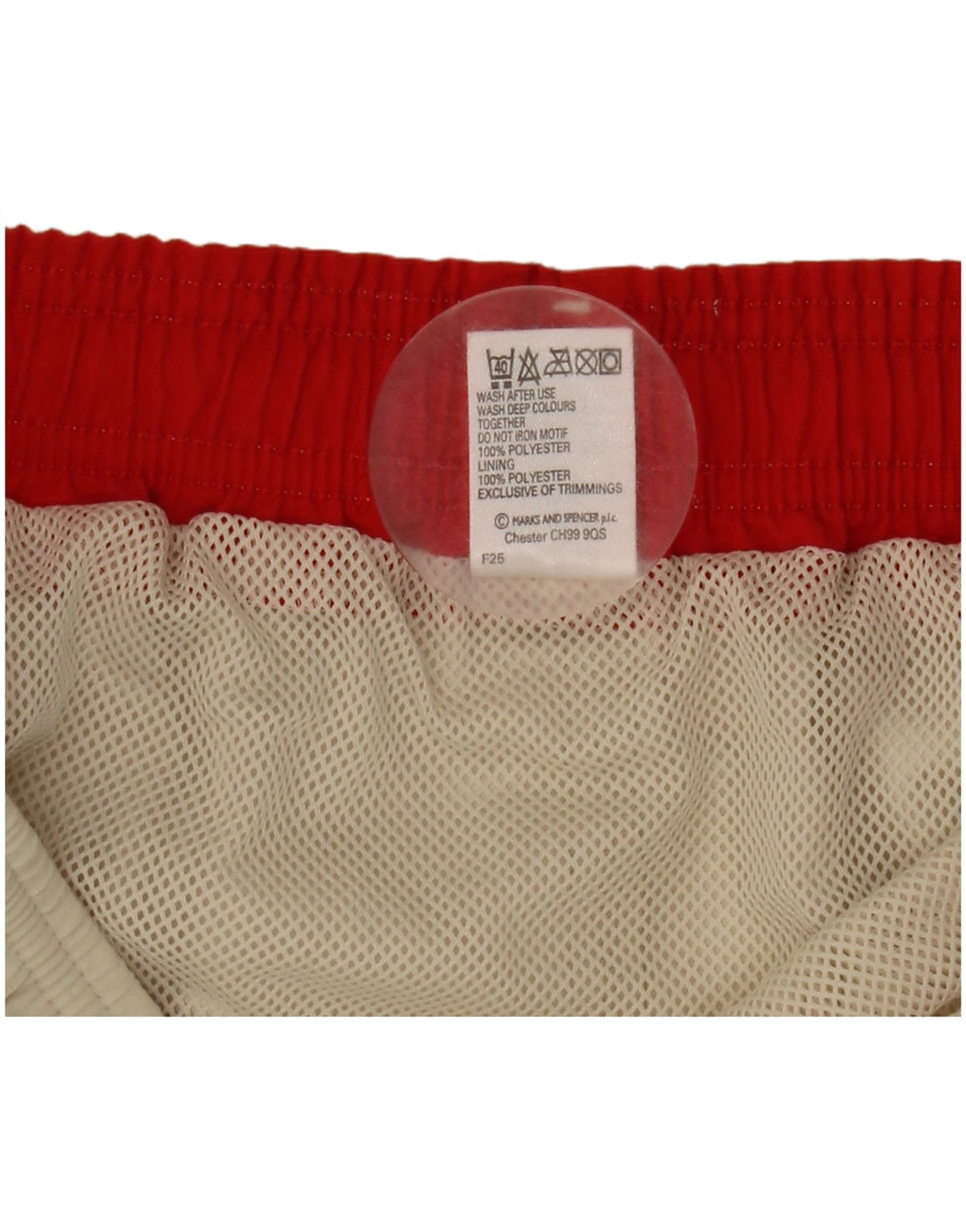 Pantaloni scurți de înot pentru bărbați Marks & Spencer, mari, bej, poliester