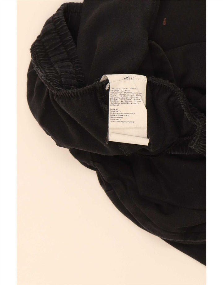 Pantaloni scurți sport grafic Puma pentru bărbați, bumbac mediu negru