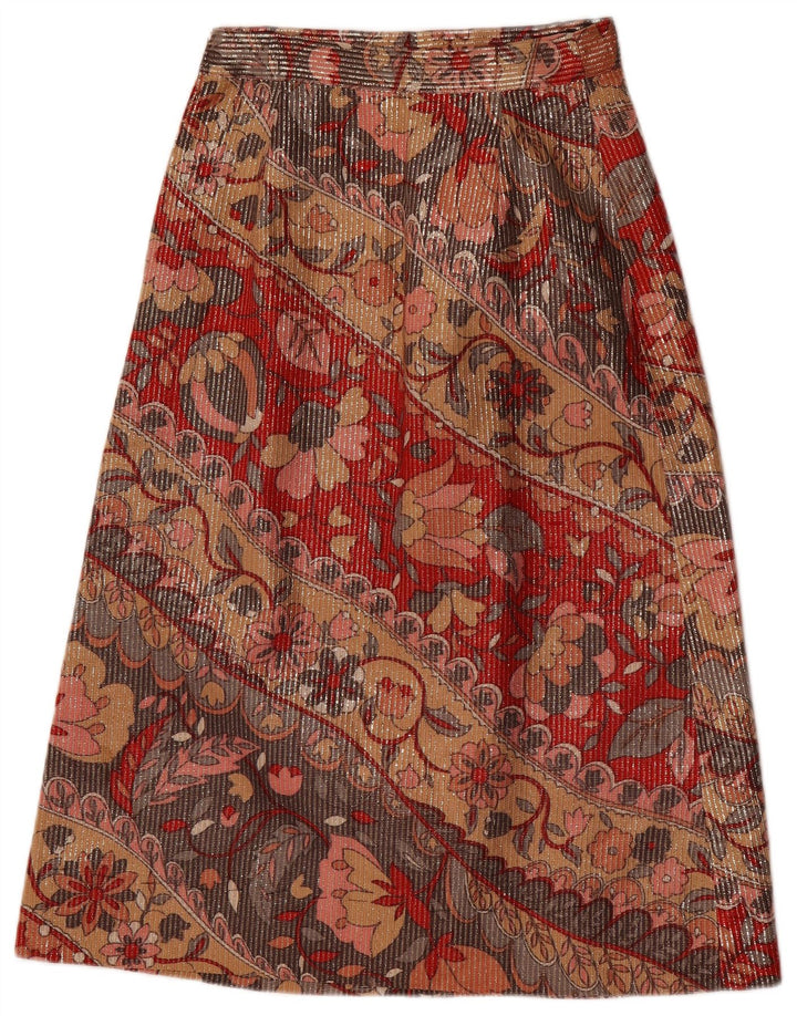 Fusta Midi Vintage Femei W26 Mic Multicolor Floral