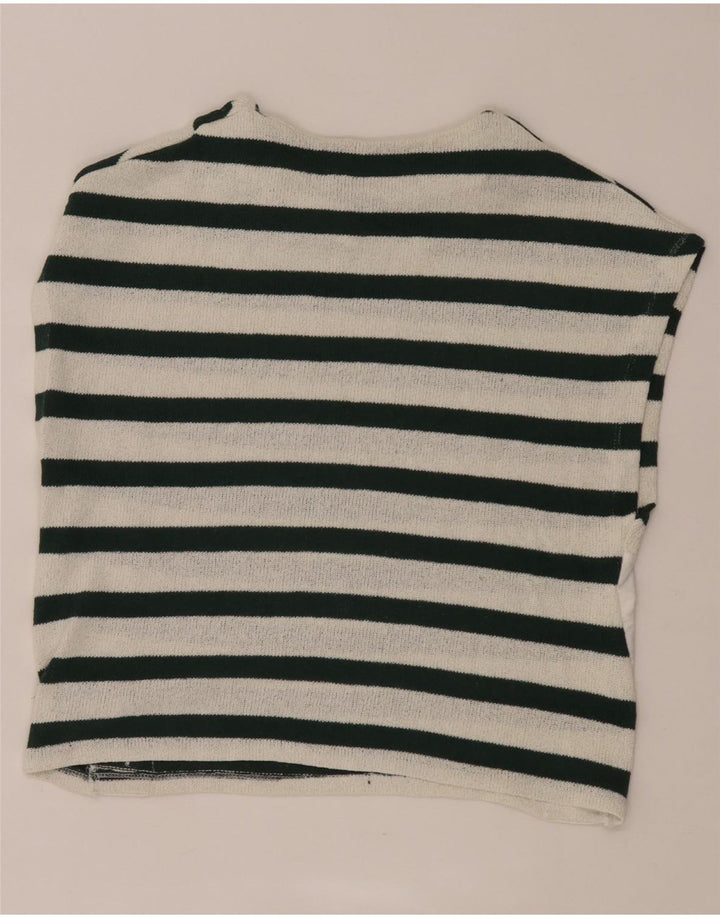 Top tricou pentru femei Zara UK 14 Medium White Striped