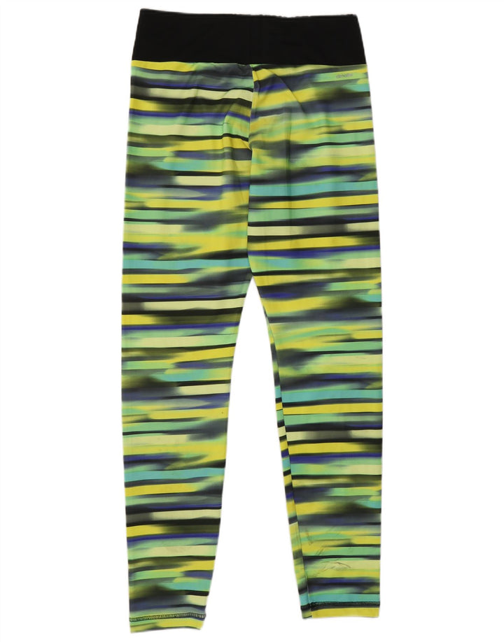 Leggings Climalite ADIDAS pentru fete 14-15 ani poliester cu dungi galbene