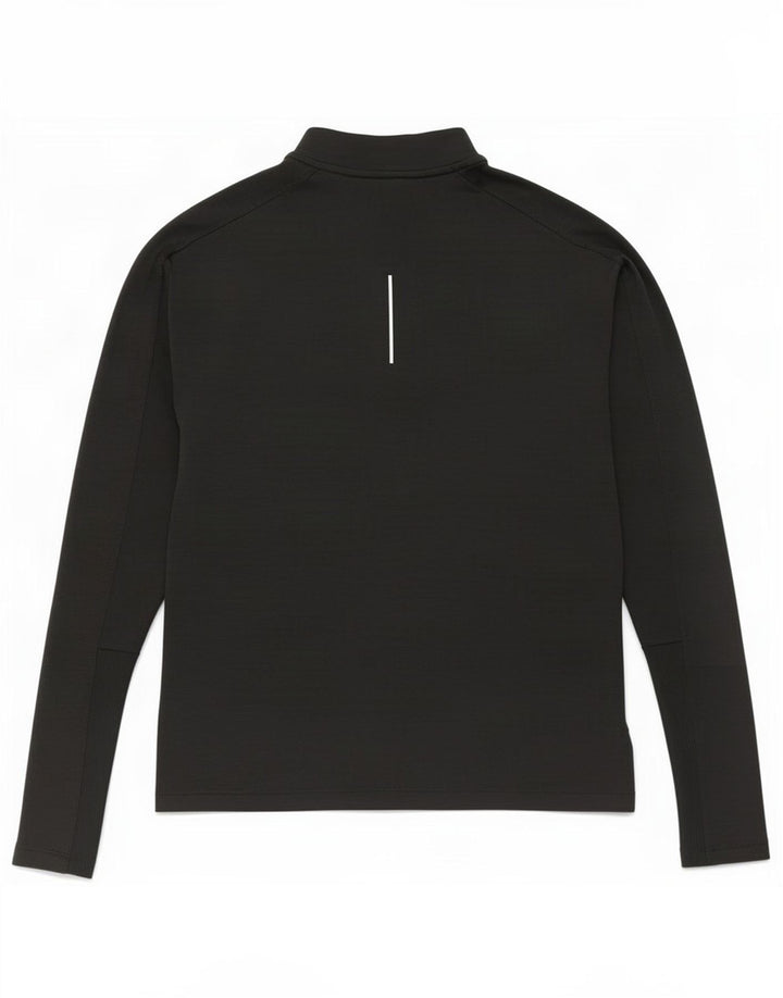 Top de trening pentru bărbați Dri Fit, cu fermoar și gât, pulover XS, poliester negru