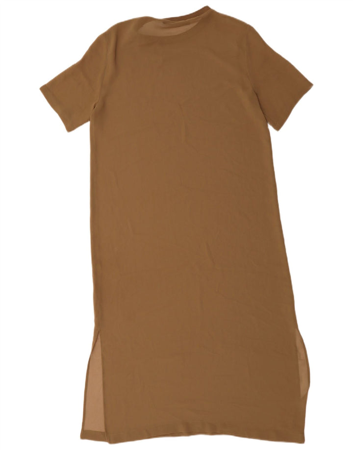 Rochie Maxi pentru Damă Zara UK 14 Medium Bej