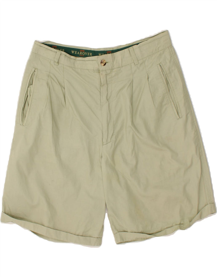 WEAR OVER Mens Chino Shorts W30 Medium Green Vintage Wear Over and Second-Hand Wear Over from Messina Hembry 