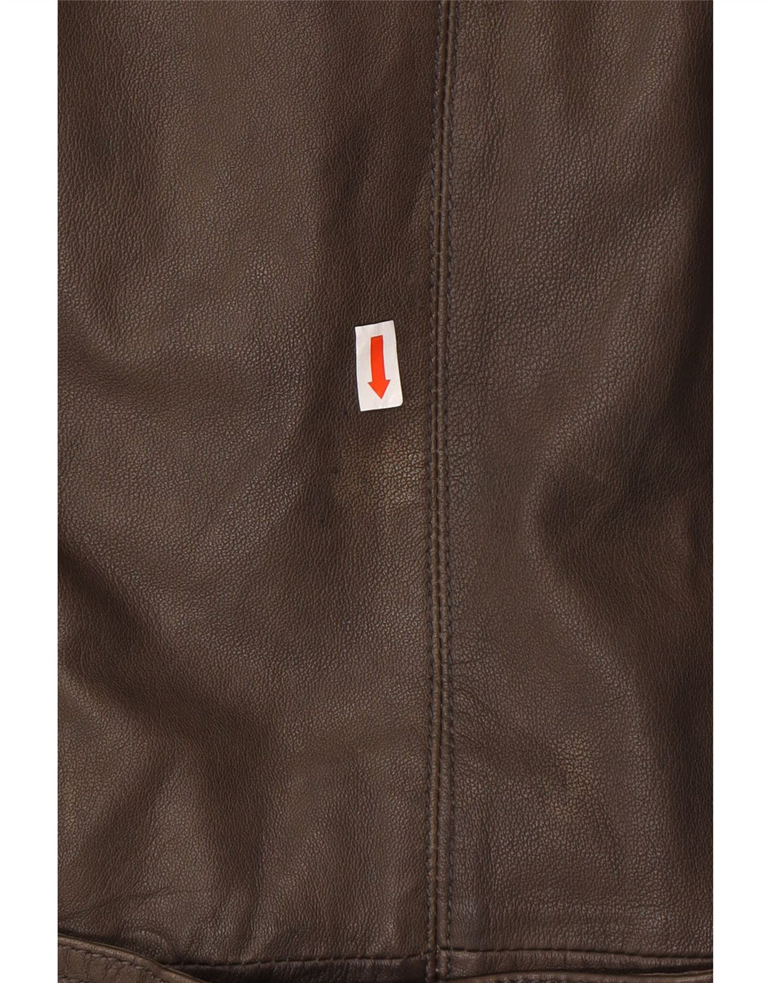 Palton militar din piele pentru femei ALBA MODA UK 20 2XL piele maro