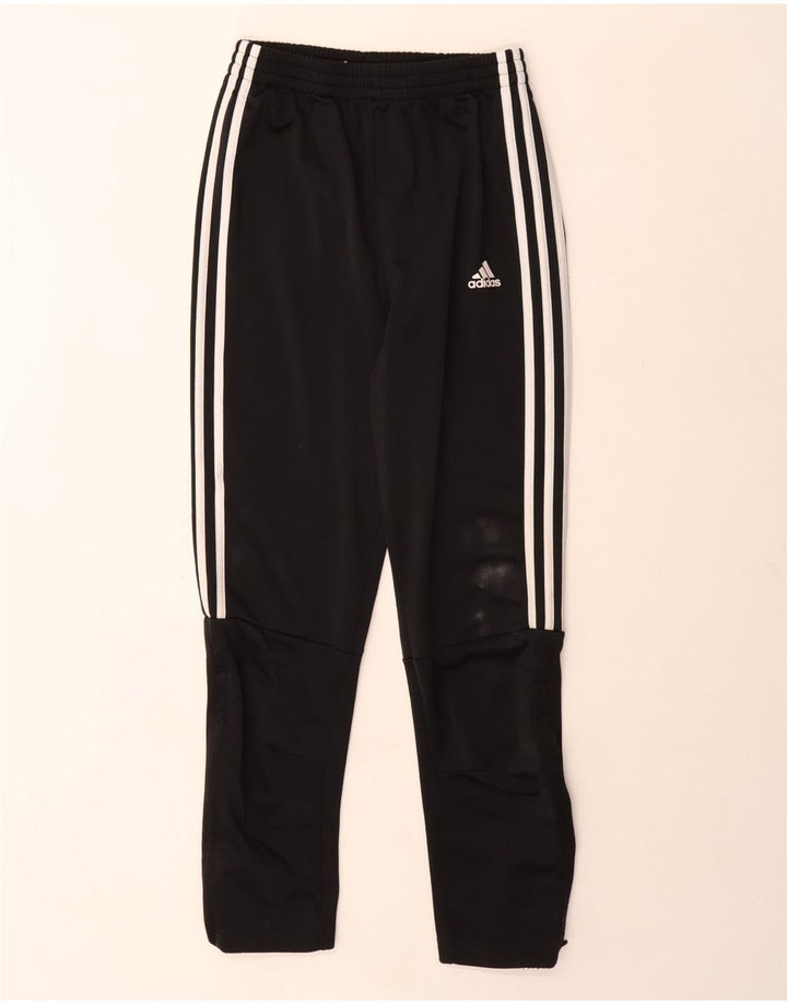 Pantaloni de trening Adidas baieti 13-14 ani poliester negru