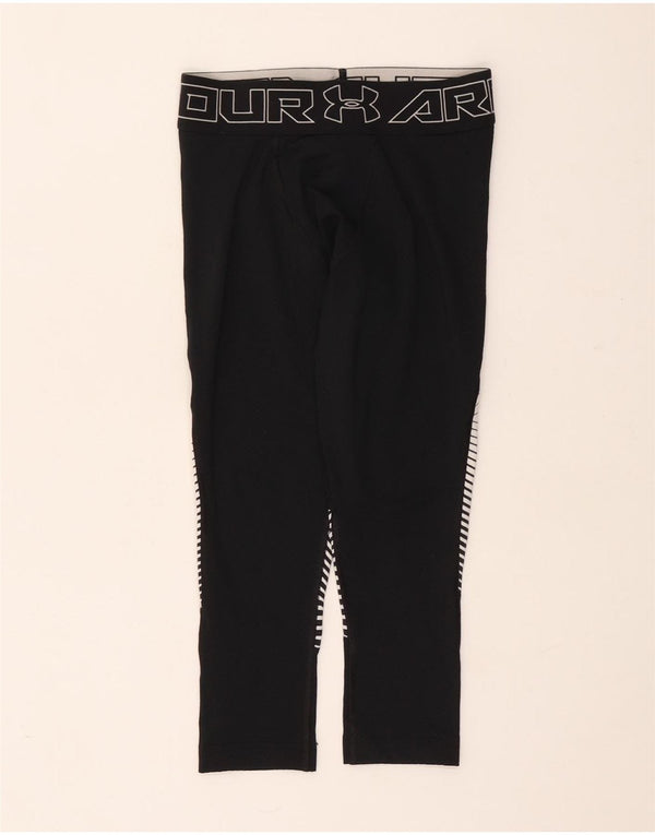 Leggings Capri Under Armour pentru femei UK 10 Small Black Geometric