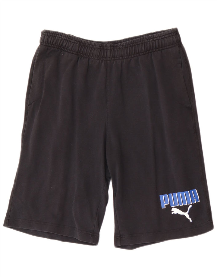 Pantaloni scurți sport Puma Graphic Regular pentru bărbați, mediu sport, negru