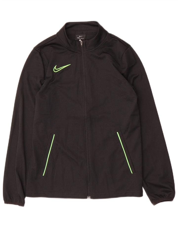 Jachetă de top pentru trening Nike Dri Fit pentru băieți 12-13 ani, mare, negru, poliester