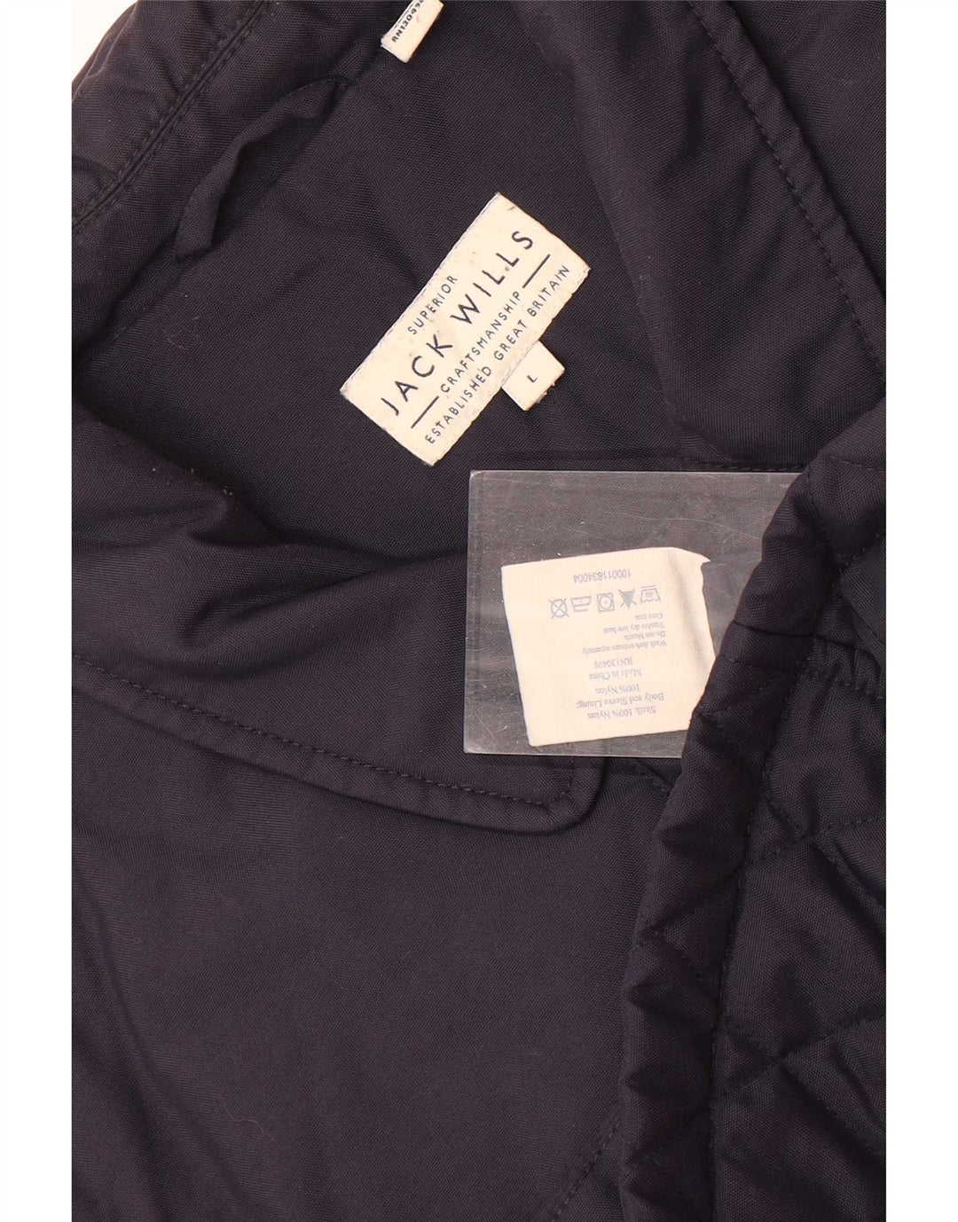 Jack Wills Jachetă matlasată pentru bărbați UK 40, mare, nailon bleumarin