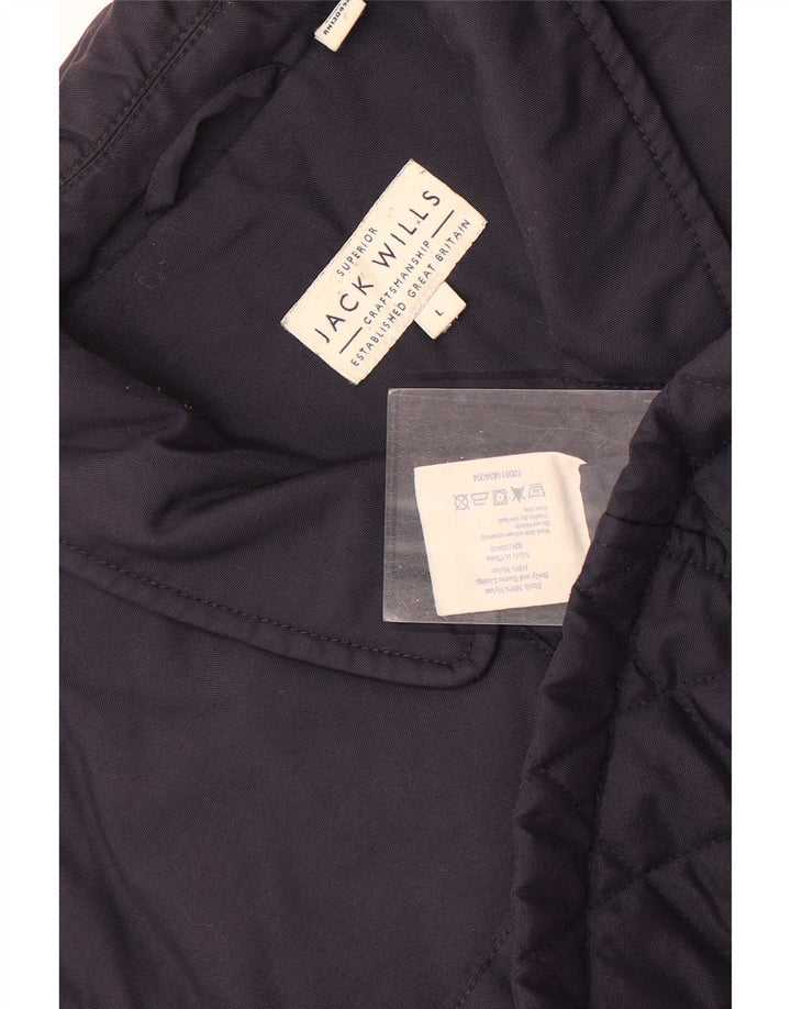 Jack Wills Jachetă matlasată pentru bărbați UK 40, mare, nailon bleumarin