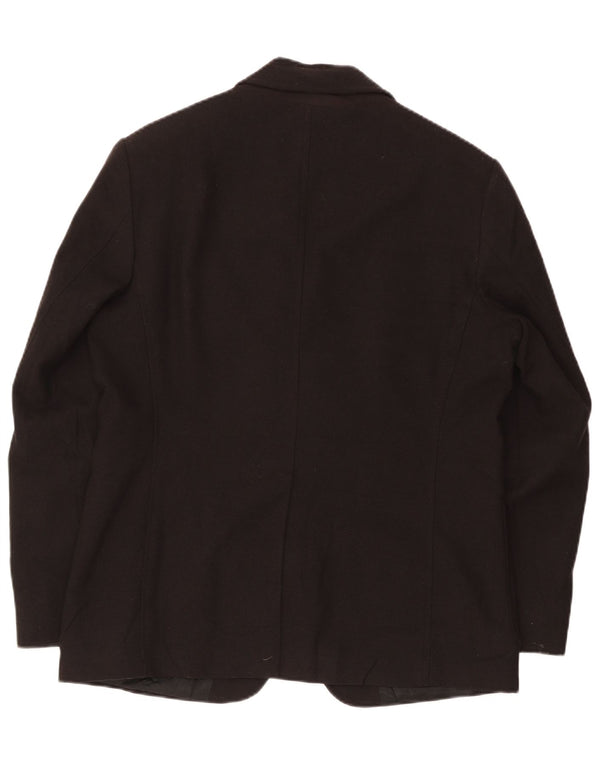 Jachetă pentru bărbați Geox Respira 3 Button Blazer UK 42 XL Lână neagră