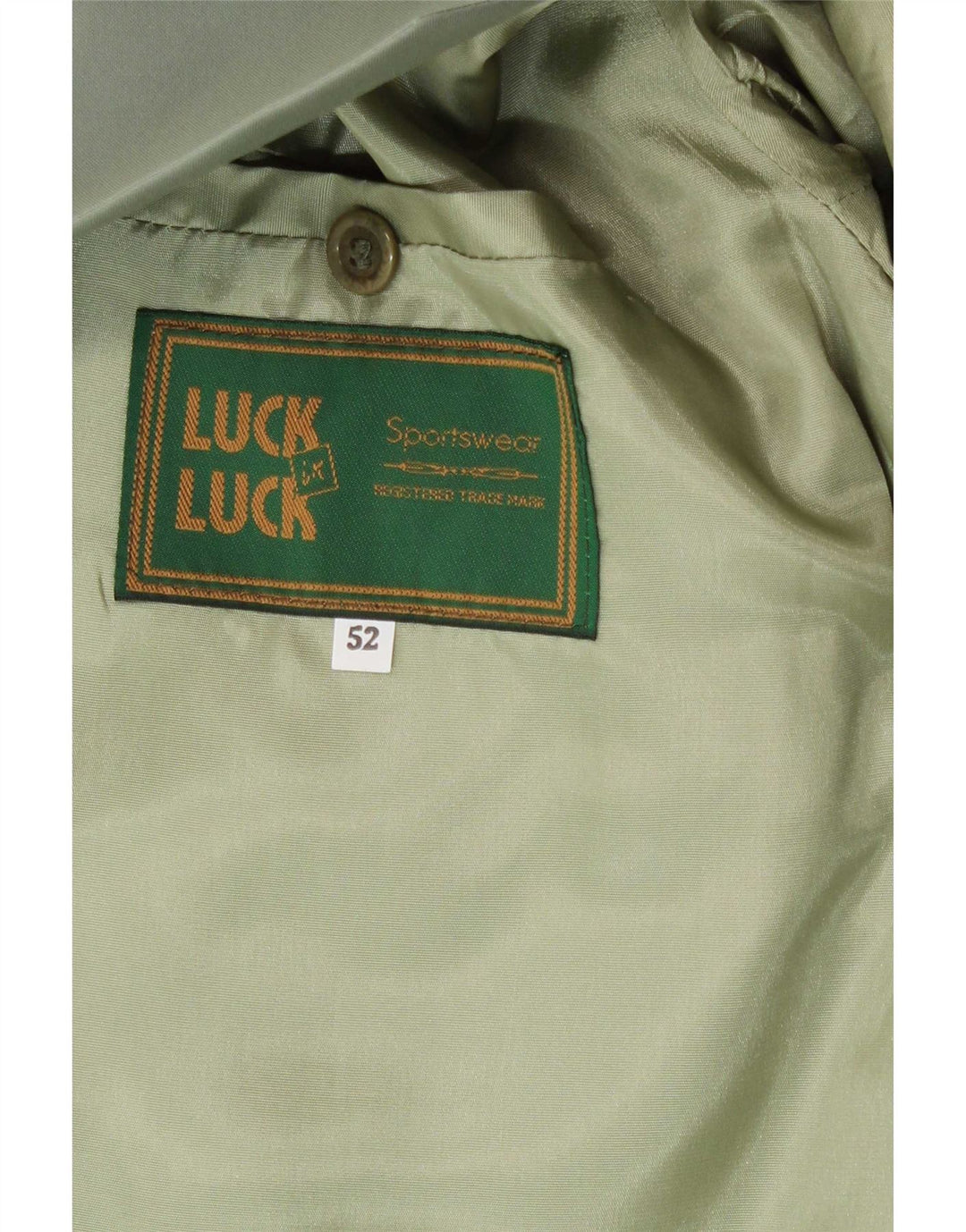 Jachetă vintage pentru bărbați cu 1 nasture IT 52 XL Acetat verde