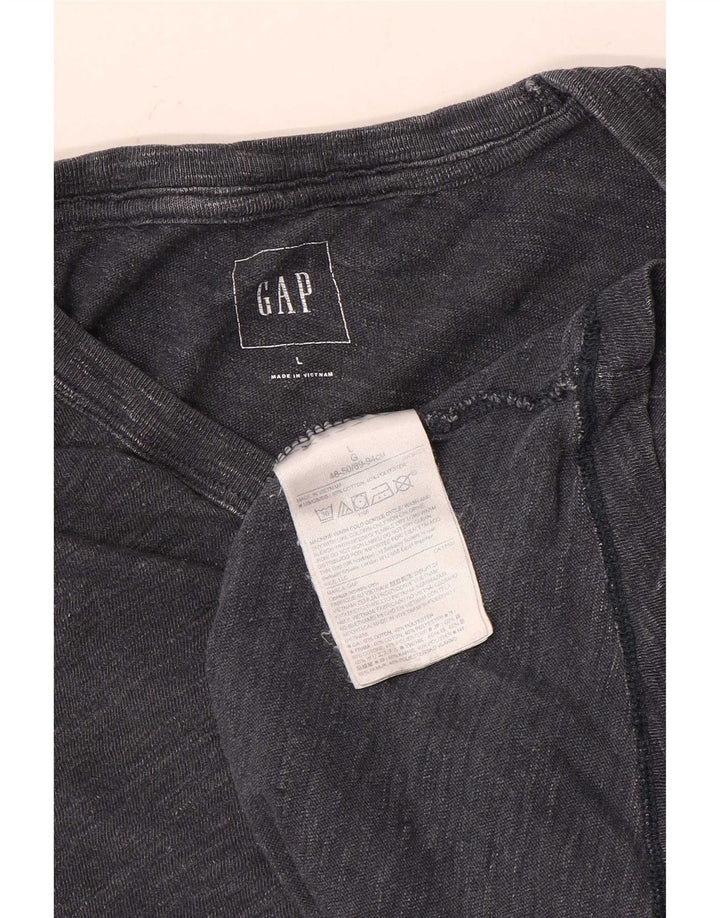 Tricou pentru bărbați Gap Top mare, gri bumbac cu pete