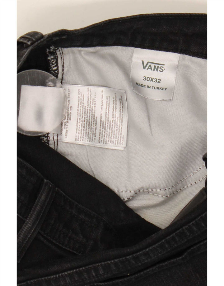 Blugi pentru bărbați Vans Bootcut W30 L32, bumbac negru