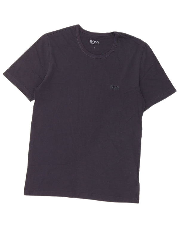 Tricou pentru bărbați Hugo Boss Top mic din bumbac bleumarin
