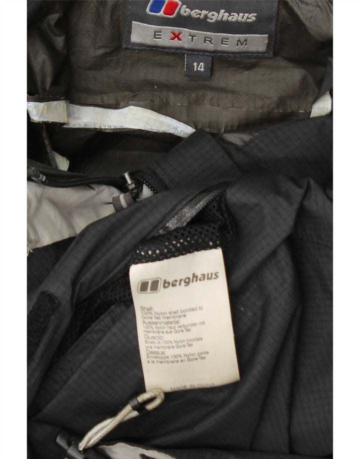 Jachetă de ploaie cu glugă pentru femei Berghaus UK 14 mare nailon gri