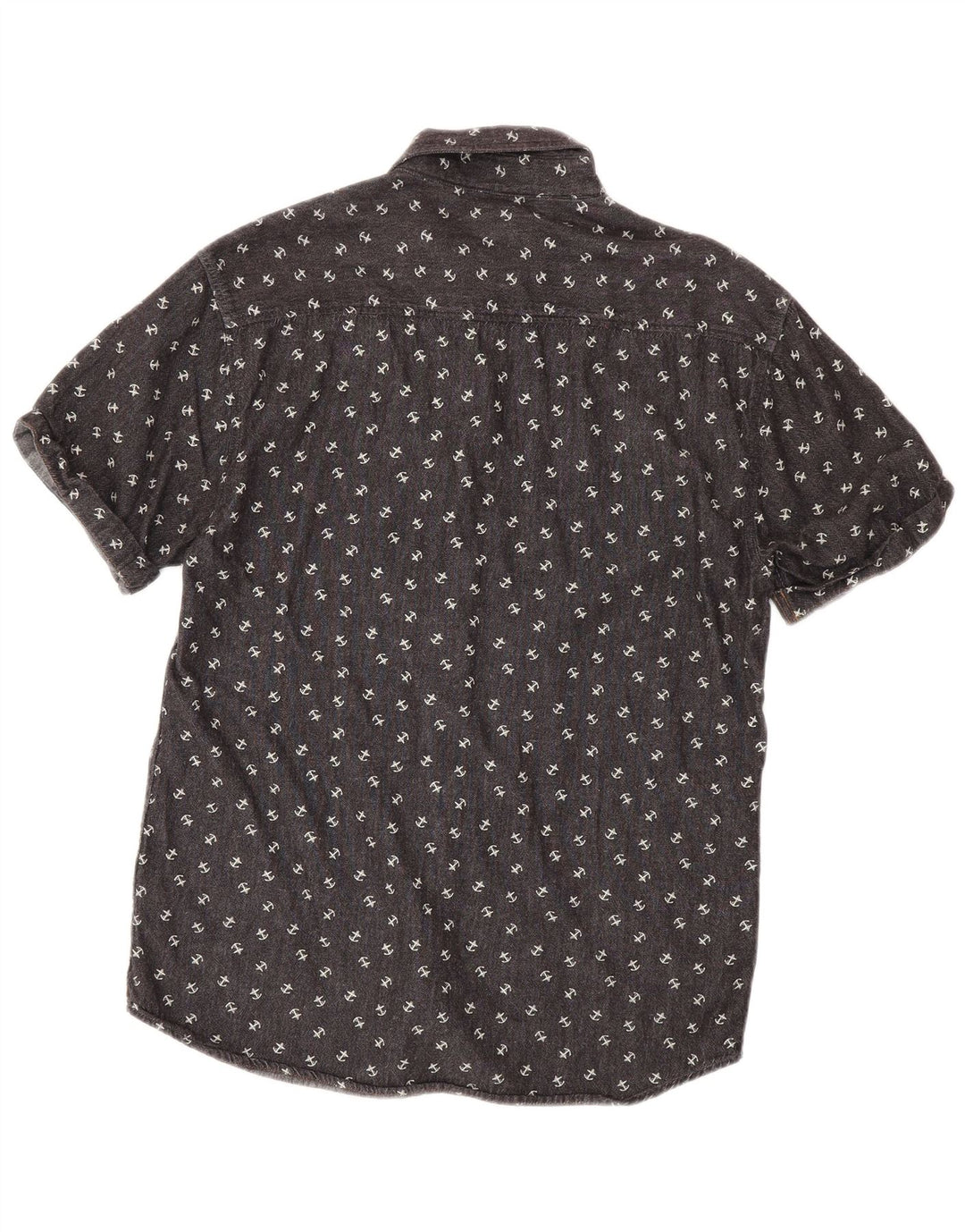 Cămașă cu mânecă scurtă Jack & Jones pentru bărbați, bumbac, gri mare