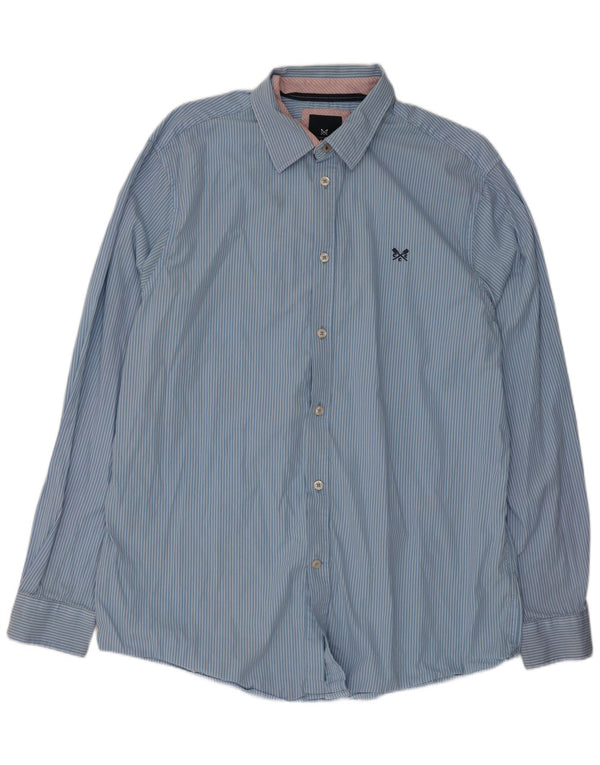 Crew Clothing Cămașă clasică pentru bărbați XL, albastru, bumbac cu dungi
