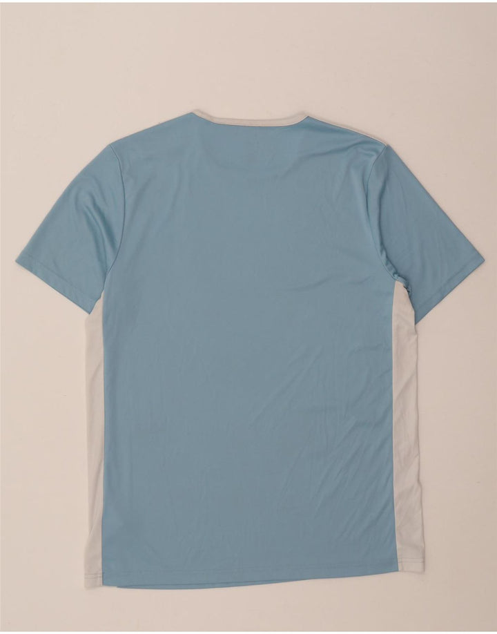 Tricou Adidas Climalite pentru bărbați Top mare, albastru, poliester color bloc