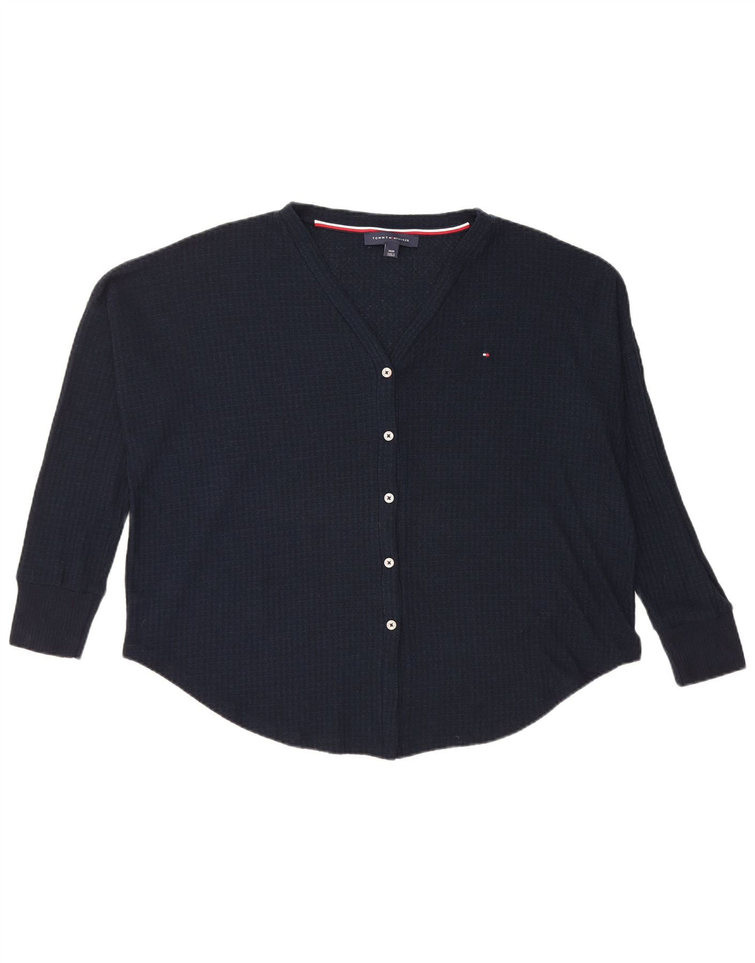 Bluză supradimensionată pentru femei Tommy Hilfiger UK 14 Medium Bleumarin