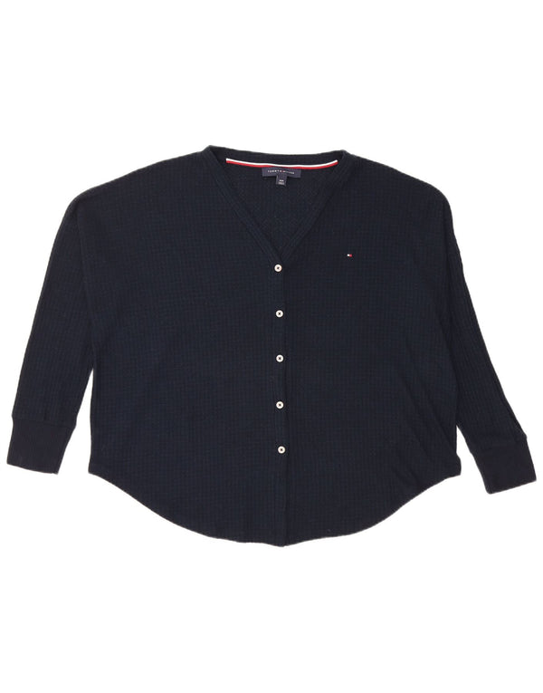 Bluză supradimensionată pentru femei Tommy Hilfiger UK 14 Medium Bleumarin