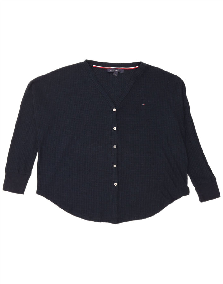 Bluză supradimensionată pentru femei Tommy Hilfiger UK 14 Medium Bleumarin