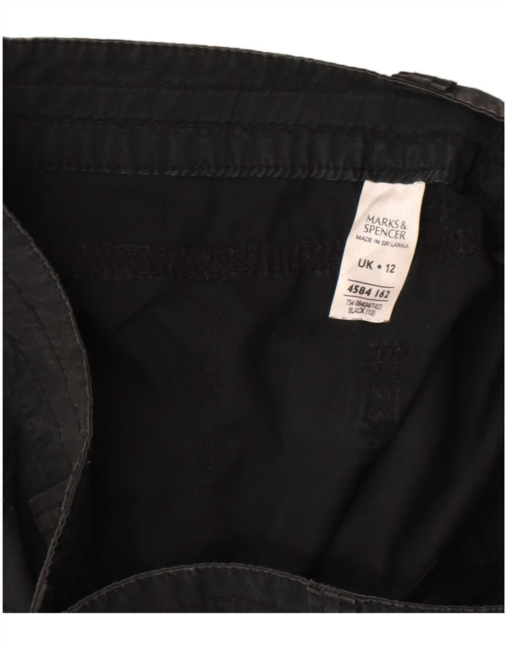 Pantaloni scurți casual pentru femei Marks & Spencer UK 12 Medium W31 Bumbac negru