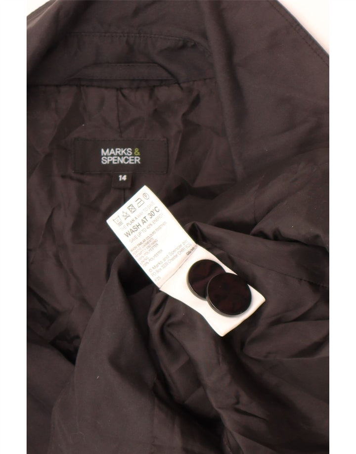 Trench pentru femei Marks & Spencer UK 14 Poliester negru mare