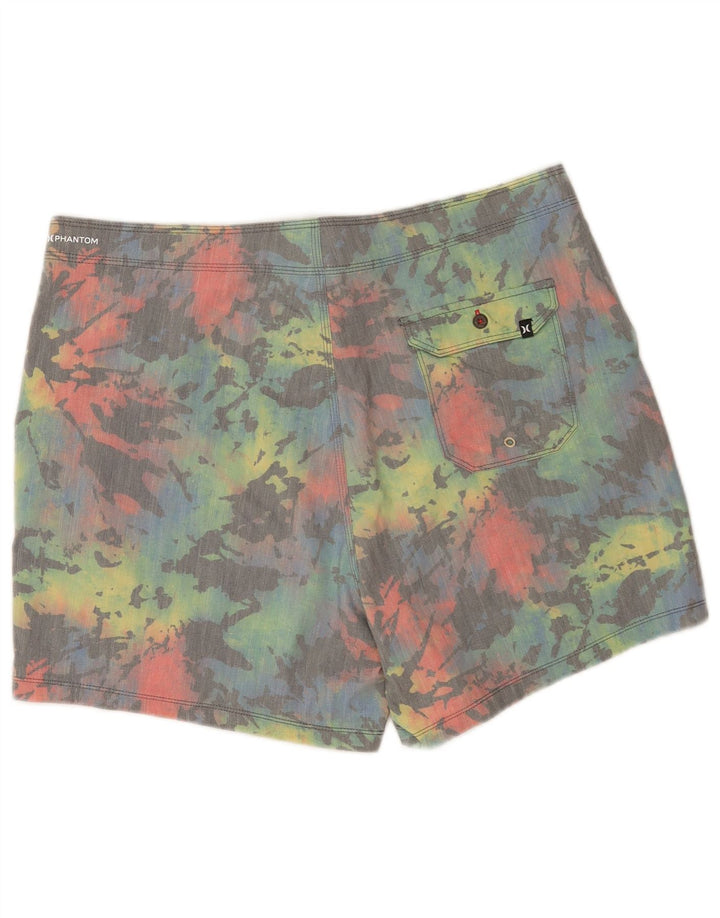 Pantaloni scurți de înot Hurley Phantom pentru bărbați, mari, multicolor, din bumbac Tie Dye
