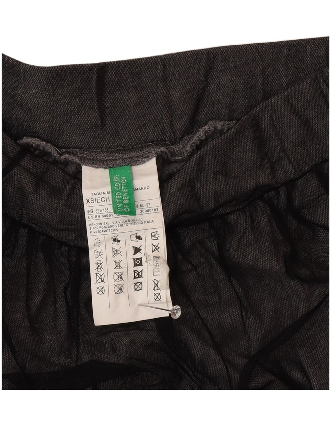Fusta Maxi Femei Benetton XS W25 Gri Poliamidă