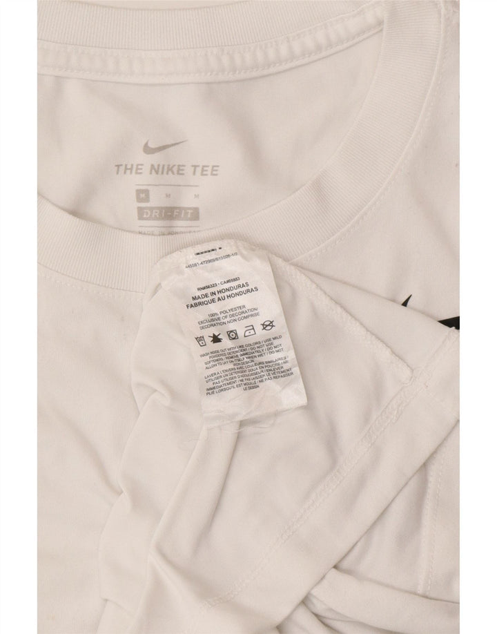 Tricou pentru femei Dri Fit NIKE Top UK 14 Poliester alb mediu