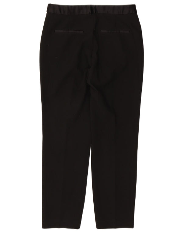 Pantaloni chino conici pentru femei cu talie înaltă Zara Mediu L28 L27 Negru