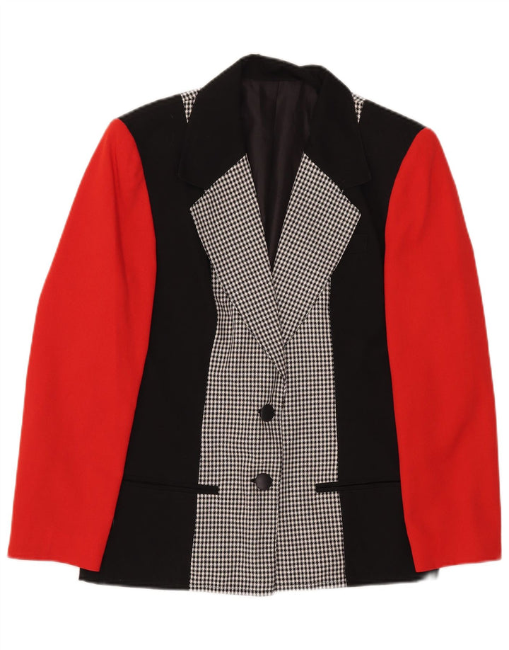 Blazer vintage pentru femei cu 2 nasturi, UK 8, mic, multicolor