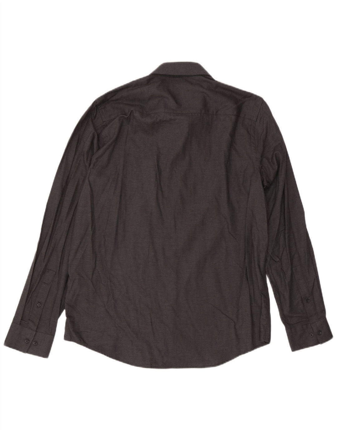 Cămașă Calvin Klein pentru bărbați, cu tăiere obișnuită, mare, neagră, cu dungi
