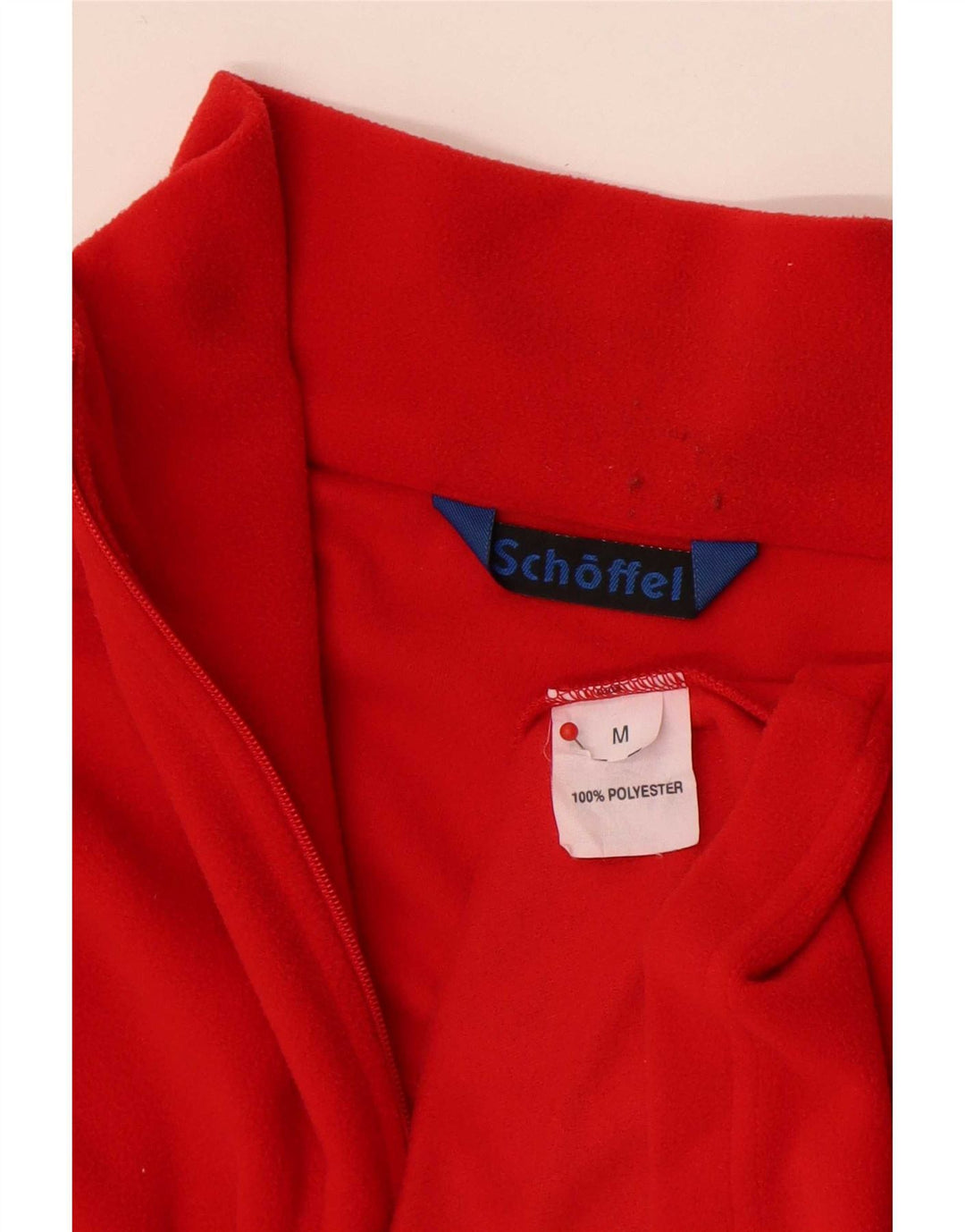 Pulover din lână pentru bărbați Schoffel, cu fermoar, roșu mediu