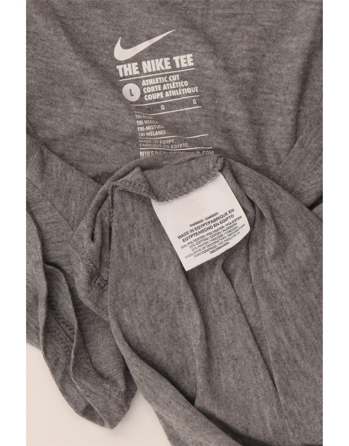 Tricou grafic NIKE pentru femei Athletic Cut Top UK 14 Poliester mare gri