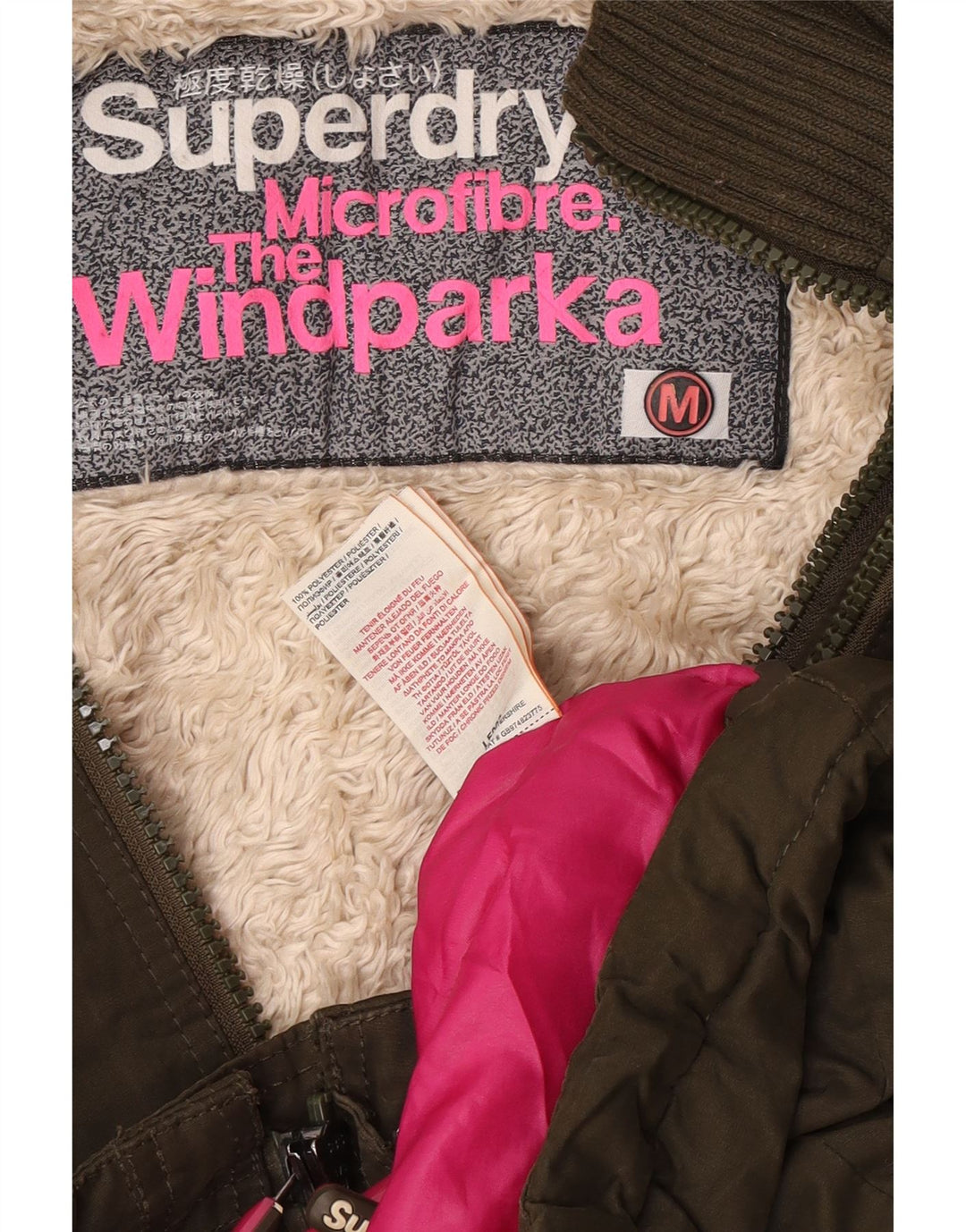 Jachetă Parka cu glugă Superdry pentru femei The windparka UK 14 Medium Khaki