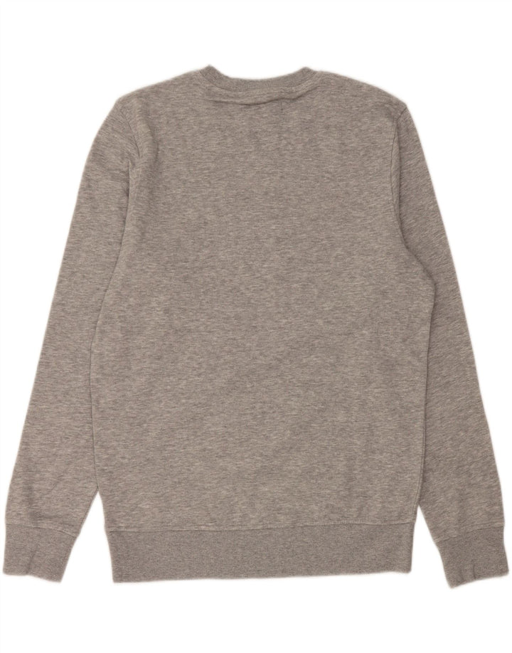 JACK & JONES Pulover grafic pentru bărbați, bumbac cu pete, gri mediu