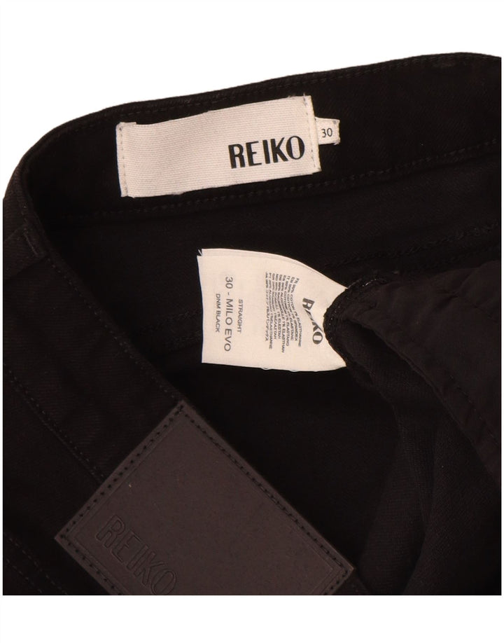 Blugi drepti pentru femei Reiko W30 L29 bumbac negru