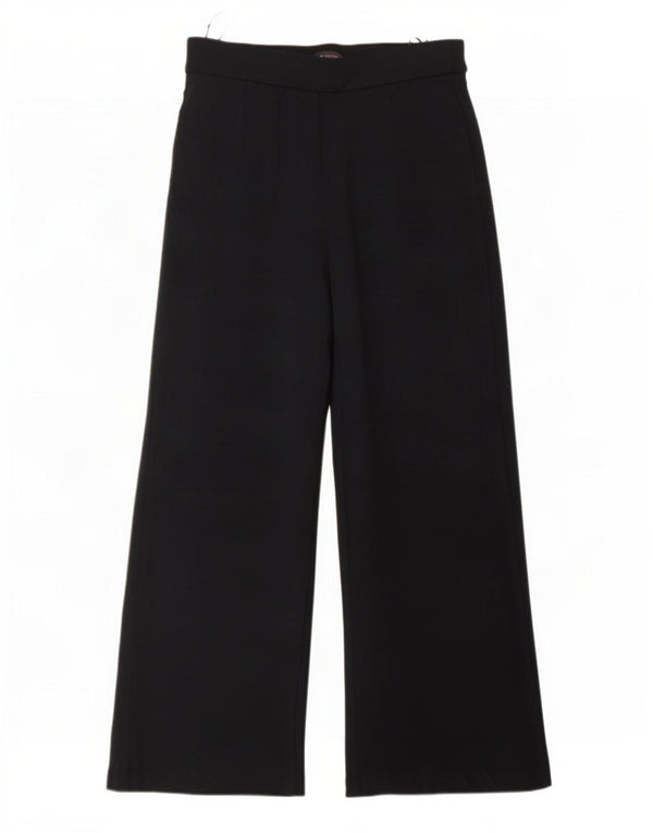 Pantaloni tăiați pentru femei Marks & Spencer UK 12 Medium W32 L26 Bleumarin